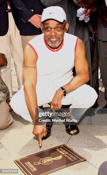 Frankie Beverly attends Maze featuring Frankie Beverly's plaque ceremony on the Philadelphia Walk of Fame on June 20, 2008 in Philadelphia,...