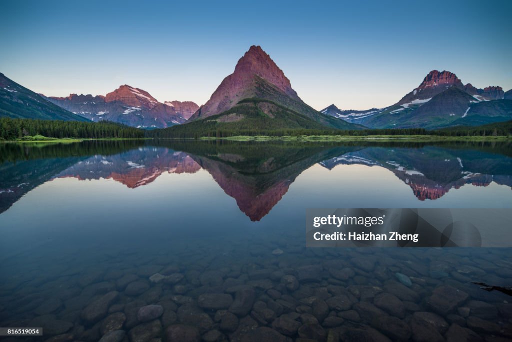 Swiftcurrent Lake at Dawn