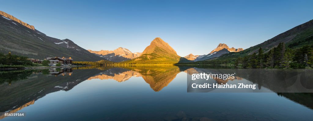 Swiftcurrent Lake at Dawn