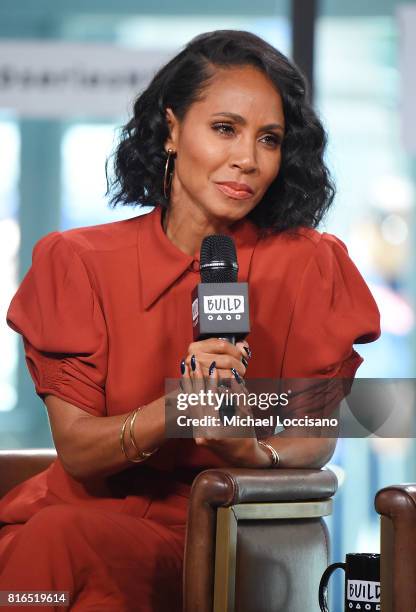 Actress Jada Pinkett Smith visits the Build Series to discuss the movie "Girls Trip" at Build Studio on July 17, 2017 in New York City.