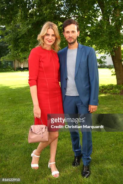 Rike Schmid and Franz Dinda attend the '#weiles2017ist' Reception And Closing Ceremony at Bundeskanzleramt on July 17, 2017 in Berlin, Germany..