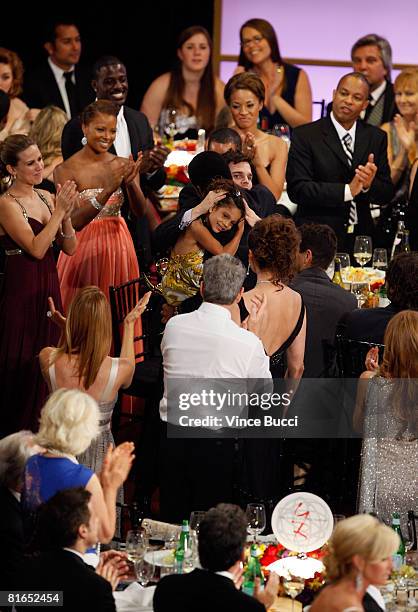 Actor Kristoff St. John in the audience before he accepts the award for Outstanding Supporting Actor in a Drama Series during the 35th Annual Daytime...