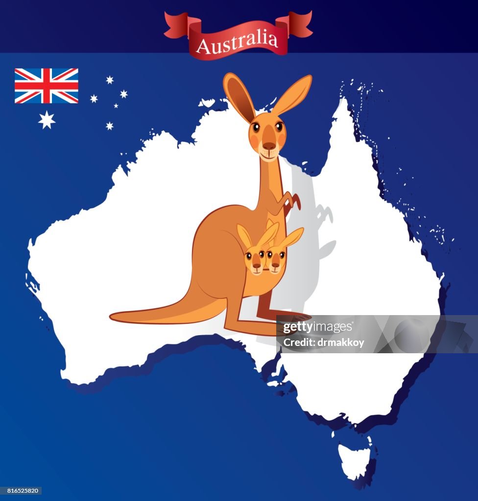 Australia and Kangaroo