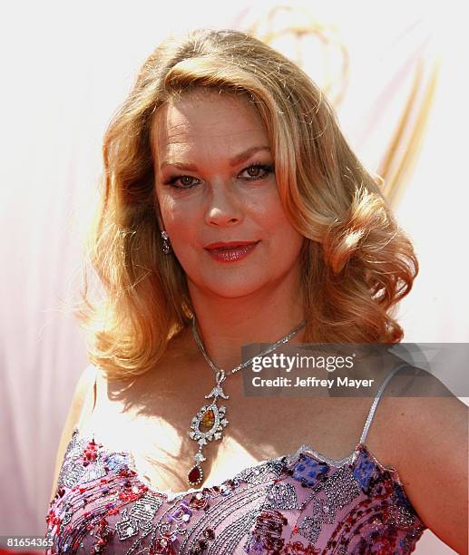 Leann Hunley arrives at the 35th Annual Daytime Emmy Awards on June 20, 2008 in Los Angeles, California.