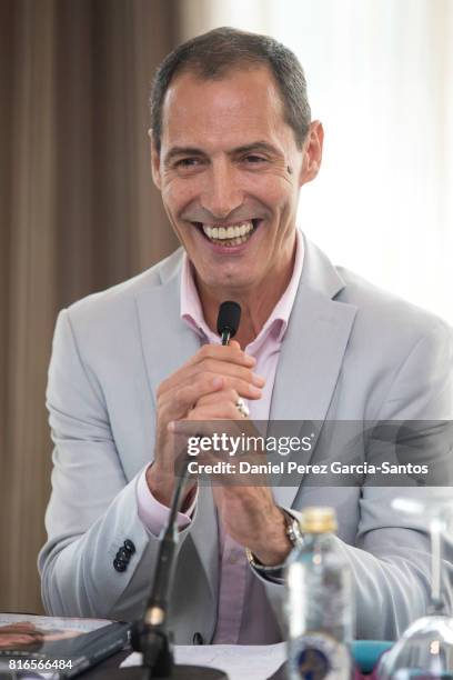 Manuel Bandera attends the presentation of her autobiography book 'Frente Al Espejo' at Hotel Malaga Palacio on July 17, 2017 in Malaga, Spain.