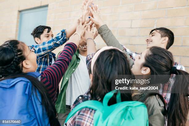 celebrating school success - student support stock pictures, royalty-free photos & images