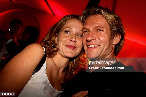 Patricia Lueger and Thure Riefenstein attend the 'Wir lieben Kino Director's Cut' at the Praterinsel on June 21, 2008 in Munich, Germany. .