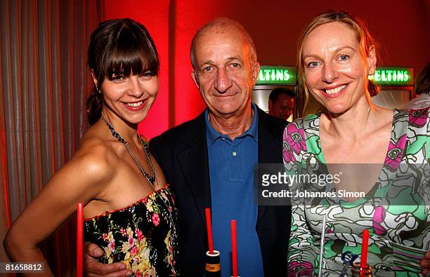 Susan Hoecke, Philipp Sonntag and Sibylle Rosenberg attend the 'Wir lieben Kino Director's Cut' at the Praterinsel on June 21, 2008 in Munich,...