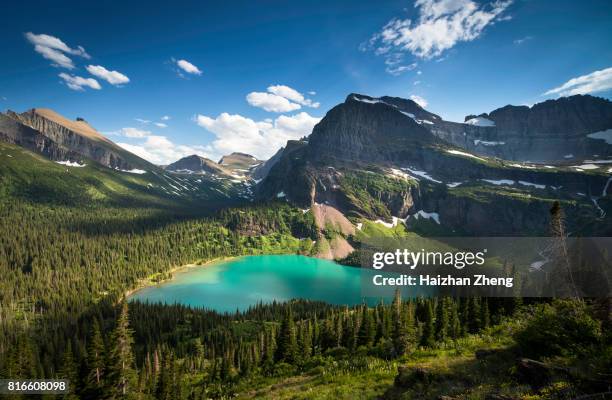 grinnell glacier trail - glacier nationalpark usa bildbanksfoton och bilder