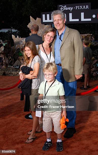 Actor Clancy Brown and family arrives at the World Premiere of Disney-Pixar's Wall-E on June 21,2008 at the Greek Theatre in Los Angeles, California.