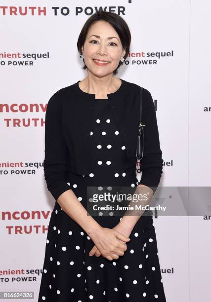 Television personality Ann Curry attends the "An Inconvenient Sequel: Truth To Power" New York Screening" at the Whitby Hotel on July 17, 2017 in New...