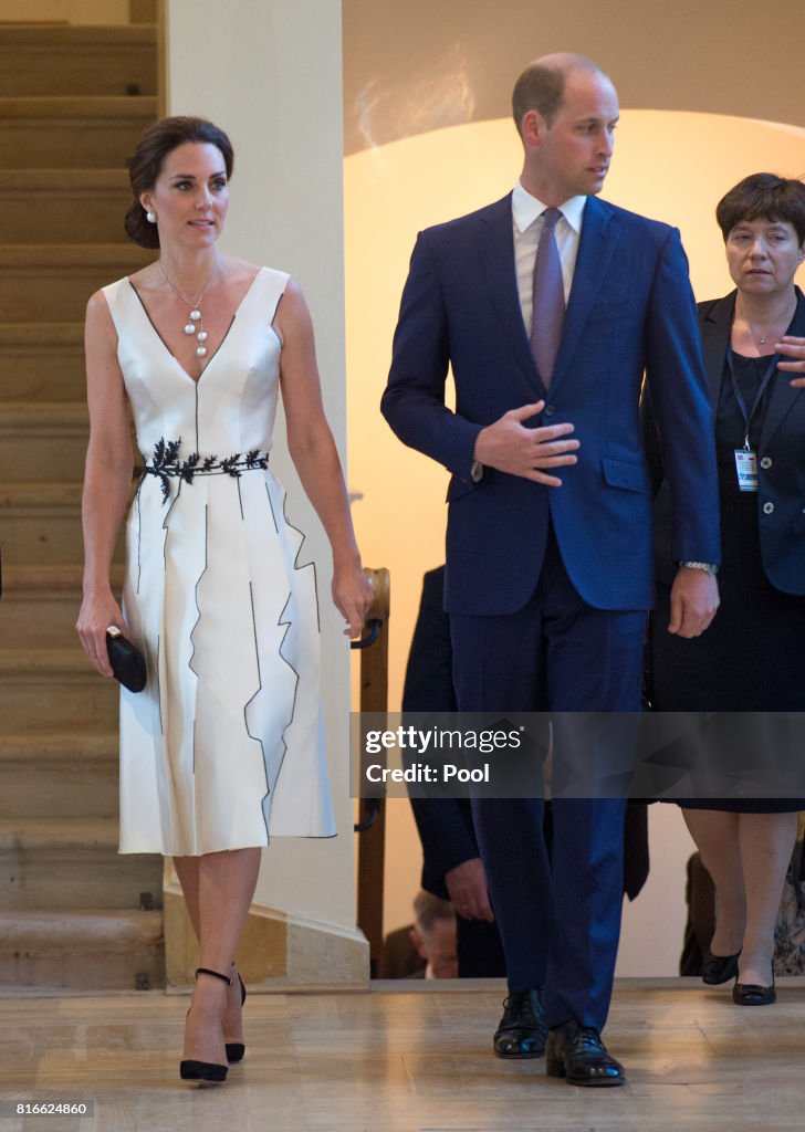 The Duke And Duchess Of Cambridge Visit Poland - Day 1