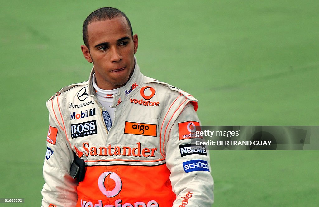 McLaren Mercedes' British driver Lewis H