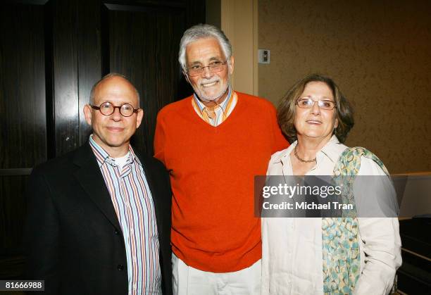 Actor Bob Balaban , Actor David Hedison and wife Bridget Hedison attend the reception to campaign for the new G.I. Bill held at the Beverly Hilton...