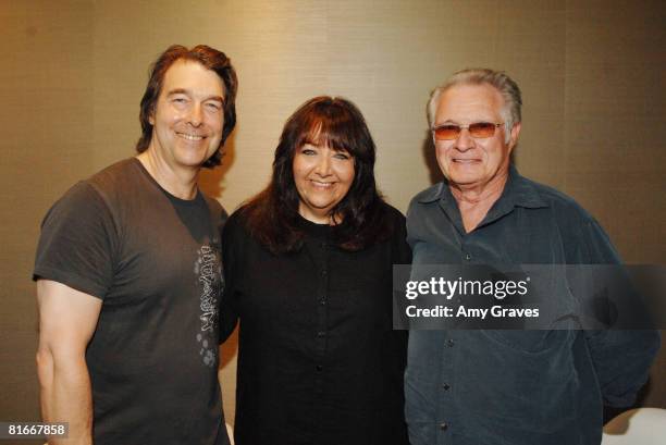 David Newman, Doreen Ringer-Ross and Dave Grusin attend the 2008 Los Angeles Film Festival's Coffee Talk: Composers on June 22, 2008 at the W Los...