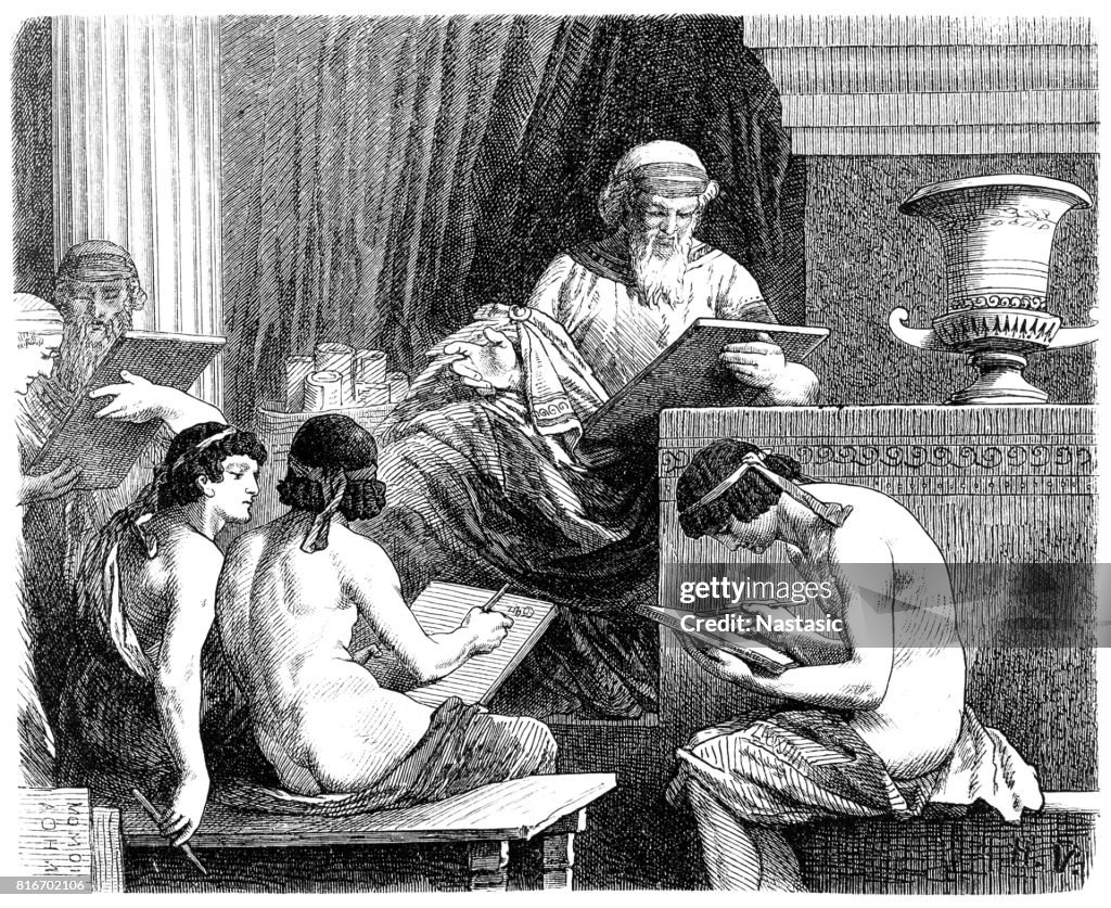 Solon Dictating His Laws