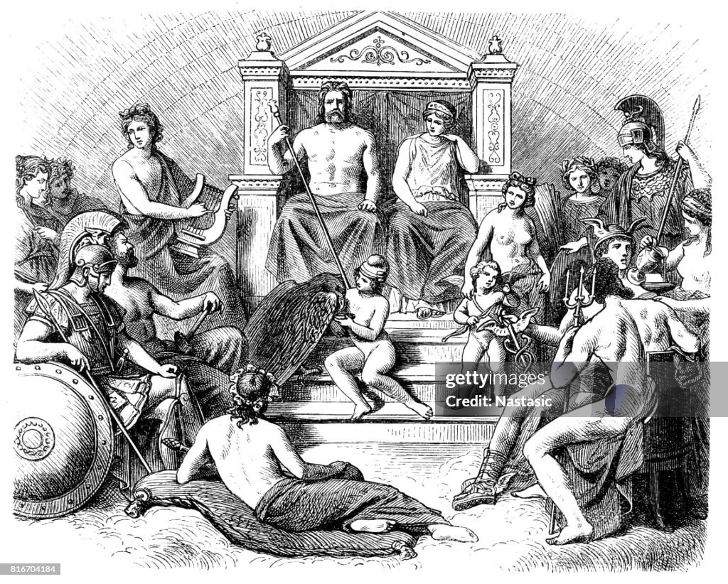 Greek gods in the Olymp, Greek mythology
