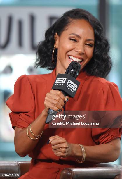 Actress Jada Pinkett Smith visits the Build Series to discuss the movie "Girls Trip" at Build Studio on July 17, 2017 in New York City.