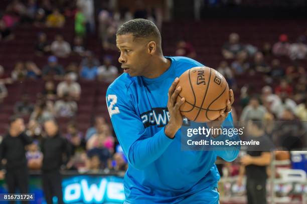 Power's Kendall Gill during a BIG3 Basketball league game on July 16, 2017 at Wells Fargo Center in Philadelphia, PA