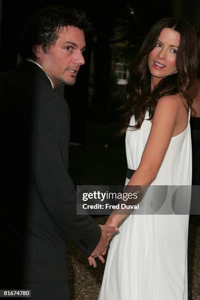 Kate Beckinsale and husband Les Wiseman attends the Raisa Gorbachev Foundation Third annual Gala Dinner at the Hampton Court Palace on June 7, 2008...