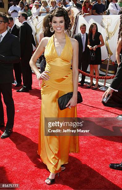 Rachel Melvin arrives at the 35th Annual Daytime Emmy Awards on June 20, 2008 in Los Angeles, California.
