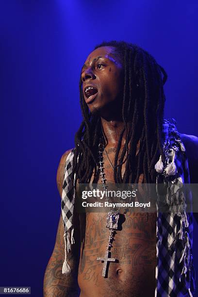 Lil Wayne Rapping In House Rapper Lil Wayne peforms at the House of Blues in Chicago, Illinois ...