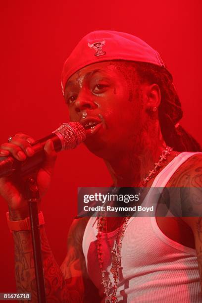 Lil Wayne Rapping In House Rapper Lil Wayne peforms at the House of Blues in Chicago, Illinois ...