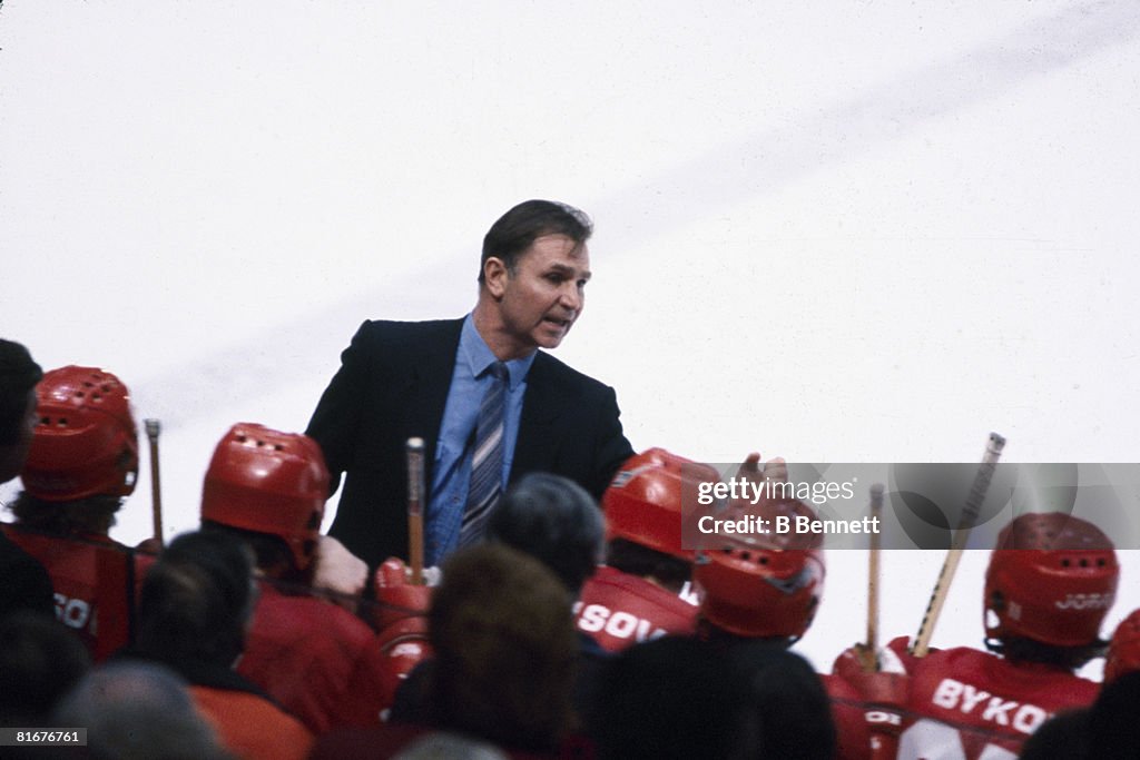 Coach Tikhonov & His Players