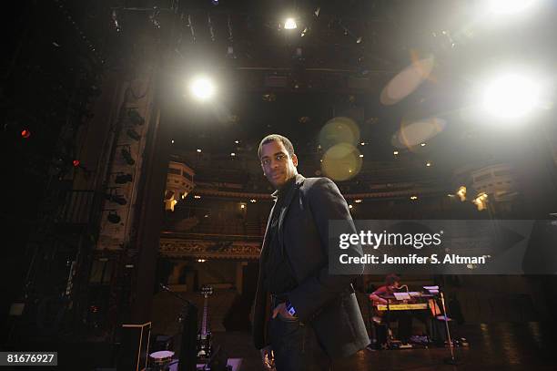 Actor and Tony award nominee, Daniel Breaker, is photographed at the Belasco Theater in New York .