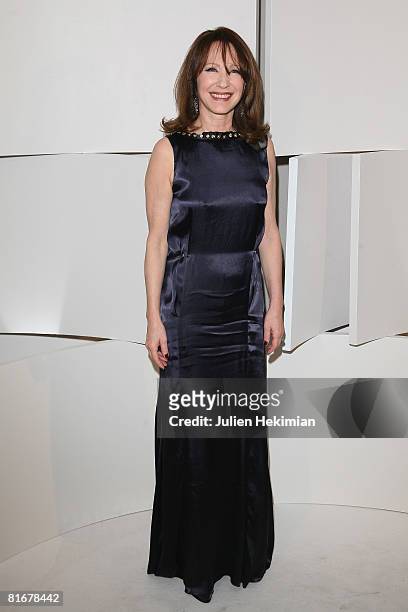 Nathalie Bayle poses in the award room at the Cesar Film Awards 2008 held at the Chatelet Theater on February 22, 2008 in Paris, France.