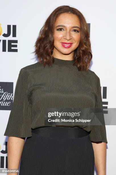 Maya Rudolph attends the Saks Fifth Avenue and Sony Picture Animation's celebration of The Emoji Movie at Saks Fifth Avenue on July 17, 2017 in New...