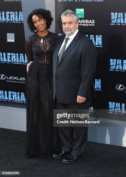 Producer Virginie Besson-Silla and director Luc Besson attend the premiere of EuropaCorp and STX Entertainment's "Valerian and The City of a Thousand...