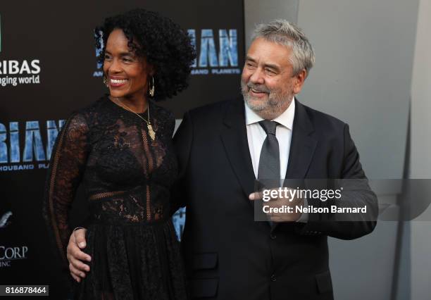 Producer Virginie Besson-Silla and director Luc Besson attend the premiere of EuropaCorp and STX Entertainment's "Valerian and The City of a Thousand...