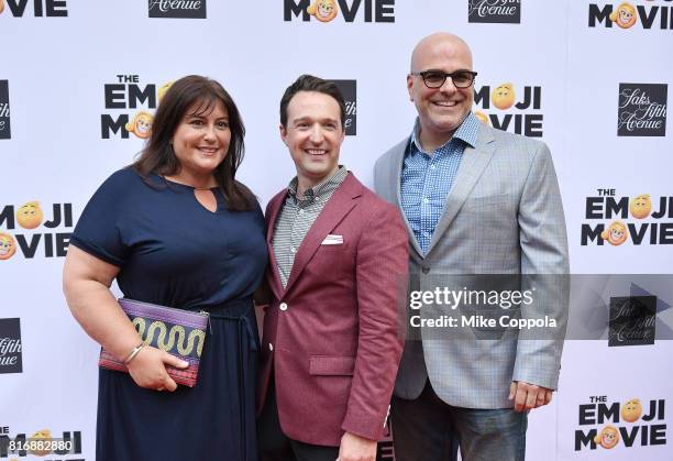 Producer Michelle Kouyate, Sakes Fifth Avenue Director of Stores John Antonini and Director Tony Leondis attend the Saks Fifth Avenue window...