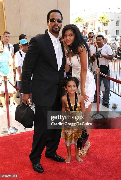 Actor Kristoff St. John and guests arrives at the 35th Annual Daytime Emmy Awards at the Kodak Theatre on June 20, 2008 in Los Angeles, California.