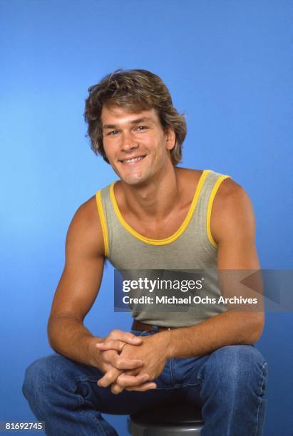 Actor and dancer Patrick Swayze poses for a portrait on July 27, 1982 in Los Angeles, California.