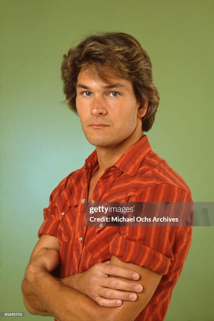 Actor And Dancer Patrick Swayze Poses For A Portrait On July 27, 1982
