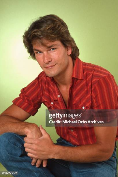 Actor and dancer Patrick Swayze poses for a portrait on July 27, 1982 in Los Angeles, California.