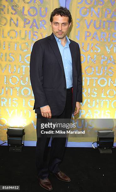 Rufus Sewell arrives at the Louis Vuitton & Richard Prince Dinner on June 24, 2008 in London, England