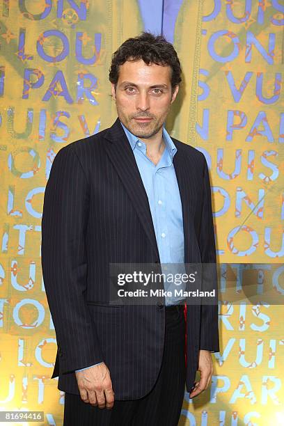 Rufus Sewell arrives at the Louis Vuitton & Richard Prince Dinner on June 24, 2008 in London, England