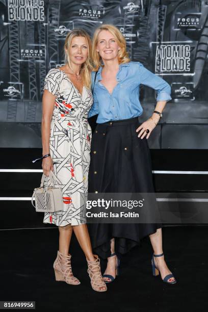 German actress Ursula Karven and German actress Maria Furtwaengler attend the 'Atomic Blonde' World Premiere at Stage Theater on July 17, 2017 in...