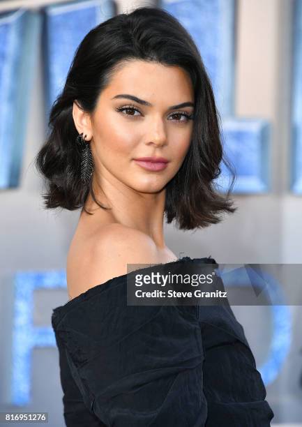 Kendall Jenner arrives at the Premiere Of EuropaCorp And STX Entertainment's "Valerian And The City Of A Thousand Planets" at TCL Chinese Theatre on...