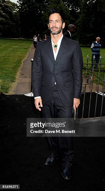 Designer Marc Jacobs attends the Louis Vuitton & Richard Prince dinner hosted by Marc Jacobs, at the Serpentine Gallery June 24, 2008 in London,...