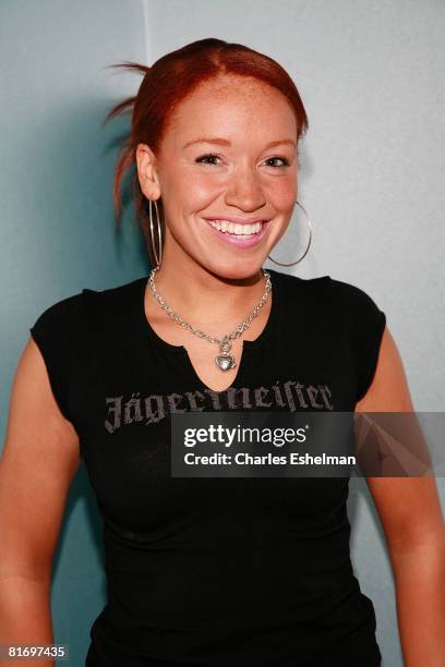 Singer Brianna Taylor poses for a photo before performing at the Canal Room on June 24, 2008 in New York City.