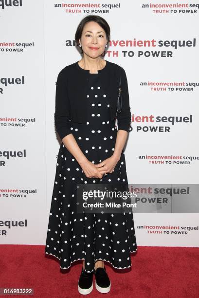 Ann Curry attends "An Inconvenient Sequel: Truth to Power" New York Screening at the Whitby Hotel on July 17, 2017 in New York City.