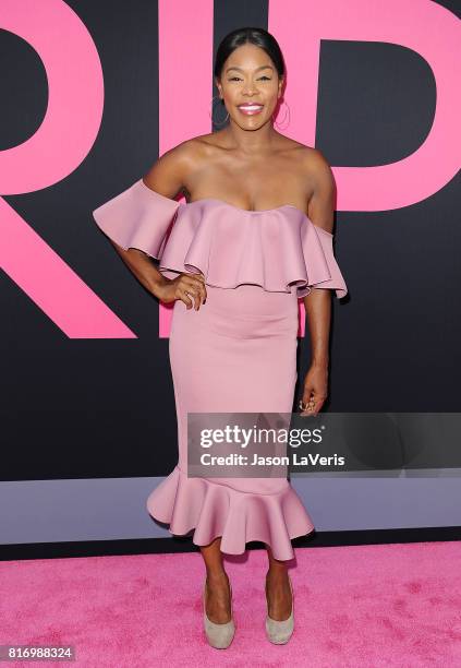 Actress Golden Brooks attends the premiere of "Girls Trip" at Regal LA Live Stadium 14 on July 13, 2017 in Los Angeles, California.