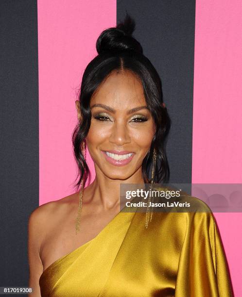 Actress Jada Pinkett Smith attends the premiere of "Girls Trip" at Regal LA Live Stadium 14 on July 13, 2017 in Los Angeles, California.