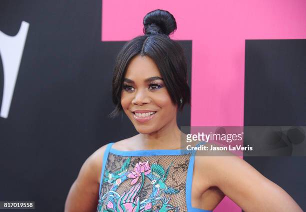 Actress Regina Hall attends the premiere of "Girls Trip" at Regal LA Live Stadium 14 on July 13, 2017 in Los Angeles, California.