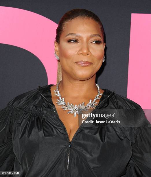 Queen Latifah attends the premiere of "Girls Trip" at Regal LA Live Stadium 14 on July 13, 2017 in Los Angeles, California.