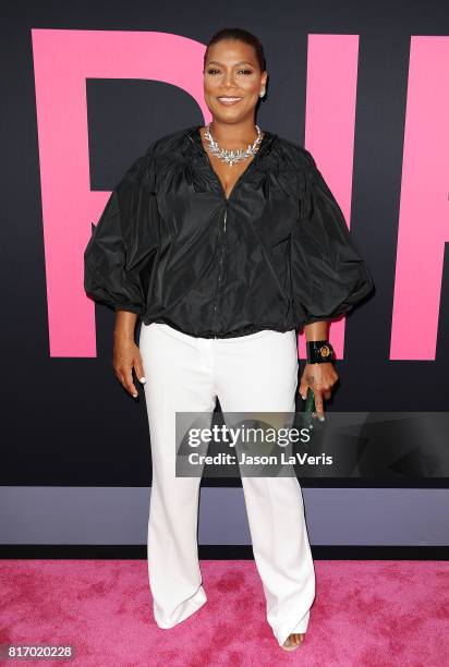 Queen Latifah attends the premiere of "Girls Trip" at Regal LA Live Stadium 14 on July 13, 2017 in Los Angeles, California.